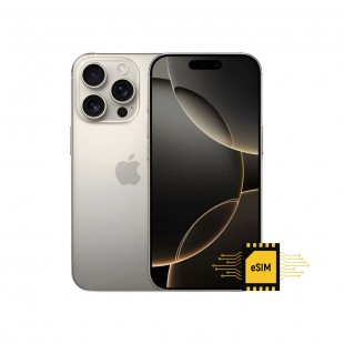 Foto do Produto CEL APPLE IPHONE 16 PRO MAX 256GB A-3084 NATURAL TITANIUM LL ESIM