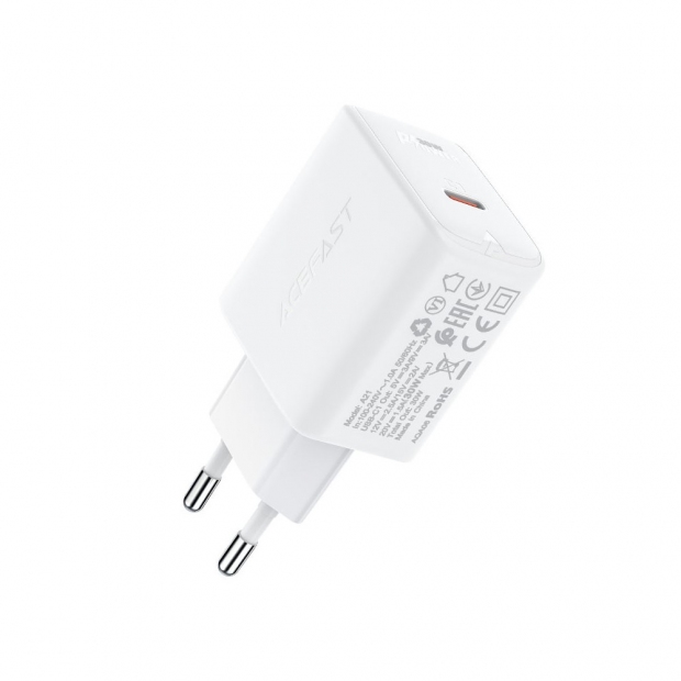 Foto do Produto CARREGADOR ACEFAST A21 30W USB-C WHITE