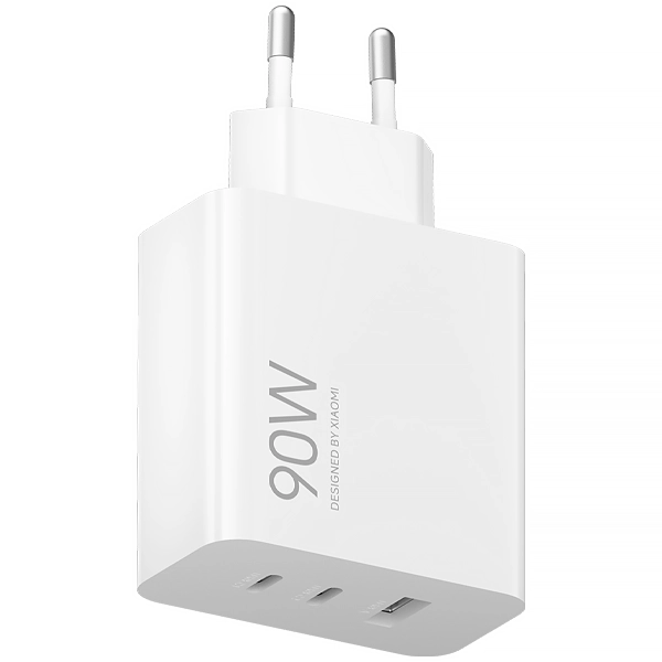 Foto do Produto Adaptador de Tomada Xiaomi MY-19-EK USB/2USB-C de 90 watts - Branco