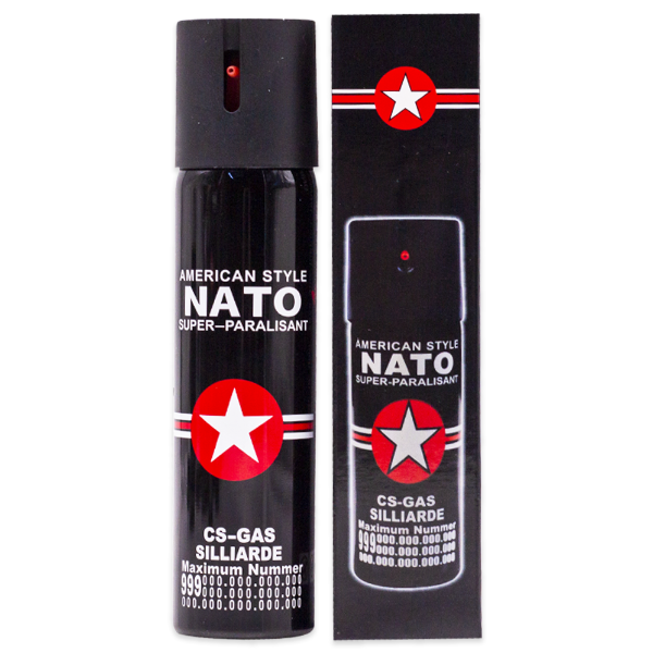 Foto do Produto Spray de Pimenta Tatico Nato Super Paralisante 110ML - Preto