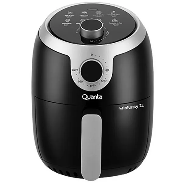 Foto do Produto Fritadeira Elétrica Quanta Minitasty QTAF230 1.000 watts 2 Litros 220V ~ 50/60 Hz - Preto/Prata