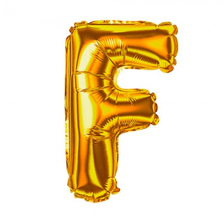 Foto do Produto Balao Letra F Dourado 32 Polegadas