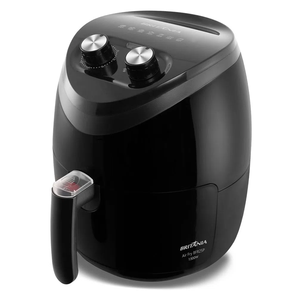 Foto do Produto Fritadeira Elétrica Britânia Airfry BFR25P - 1500W - 4L - 110V/60Hz - Preto