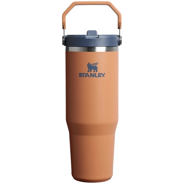 Foto do Produto Garrafa Térmico Stanley The IceFlow Flip Straw Tumbler de 887 ml - Toast