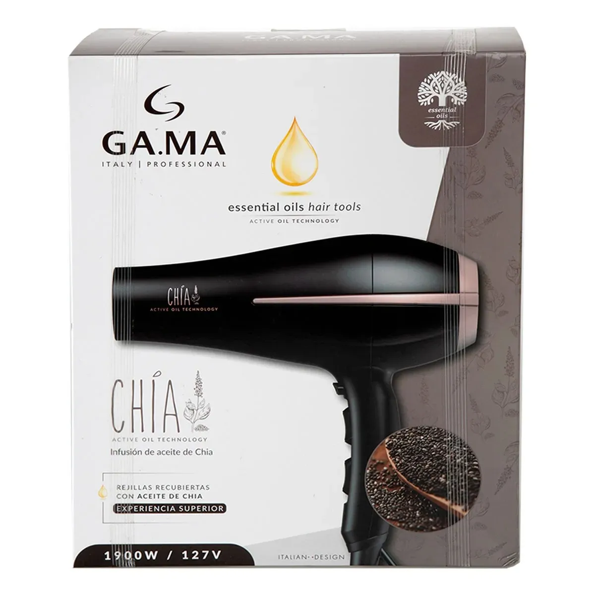 Foto do Produto GAMA SECADOR BORA CHIA ST 110V 1900W NEGRO/ROSA 925/3804