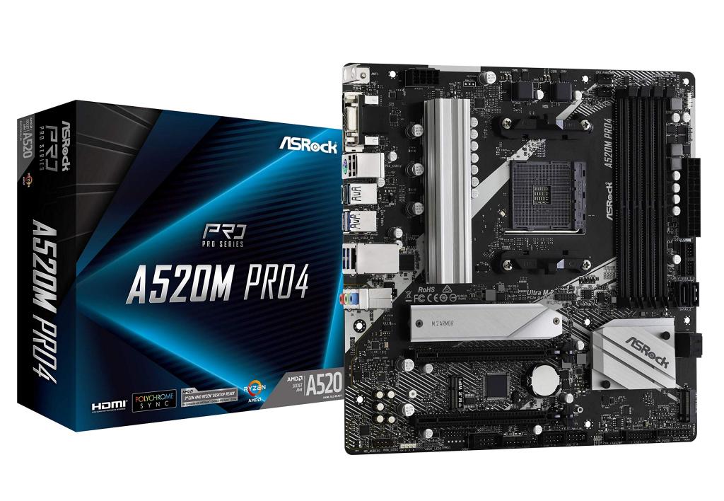 Foto do Produto Placa Mae AMD (AM4) ASROCK A520M-HDV