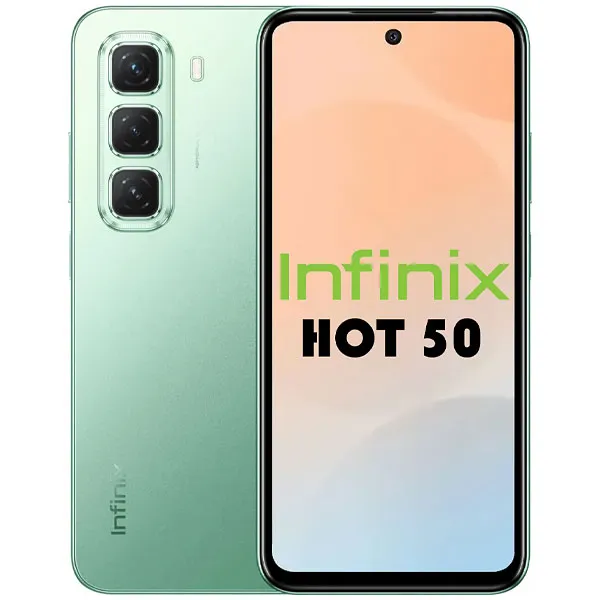 Foto do Produto Celular Infinix HOT 50 X6882 NFC Dual SIM de 256GB/8GB RAM de 6.78" 50MP/8MP - Sage Green (1 Ano de Garantia)