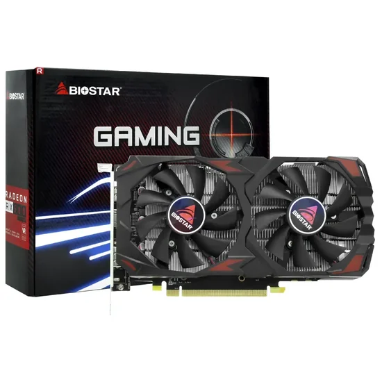 Foto do Produto Placa de Vídeo Biostar RX 580 8GB GDDR5 PCI-Express