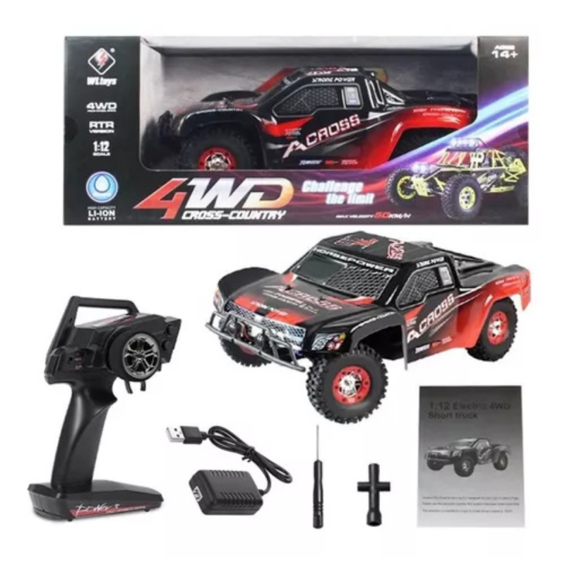 Foto do Produto CARRO CONTROLE WLTOYS 12423 MOTOR ESCOVADO ESCALA 1/12 50KM/H