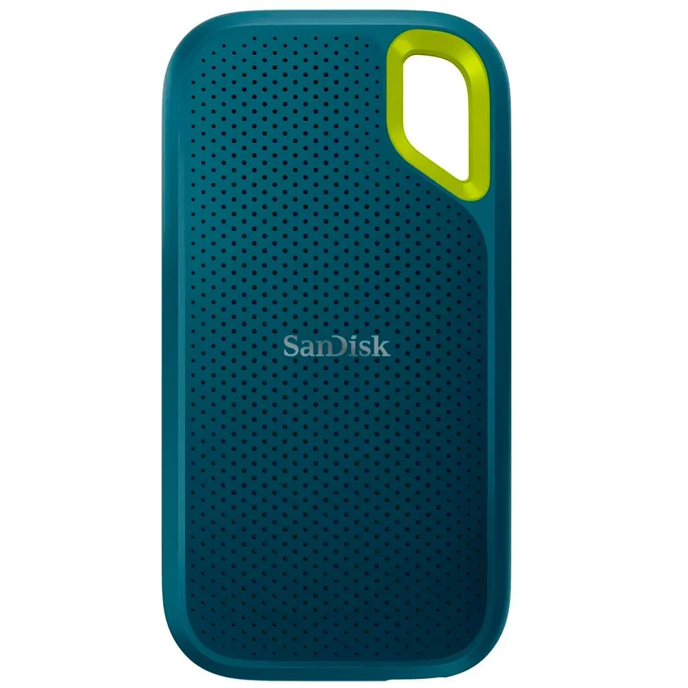 Foto do Produto SSD Externo SanDisk Extreme Portátil V2 USB-C 3.2 2TB Verde – SDSSDE61-2T00-G25M