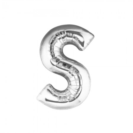 Foto do Produto Balao Letra S Prata 16 Polegadas