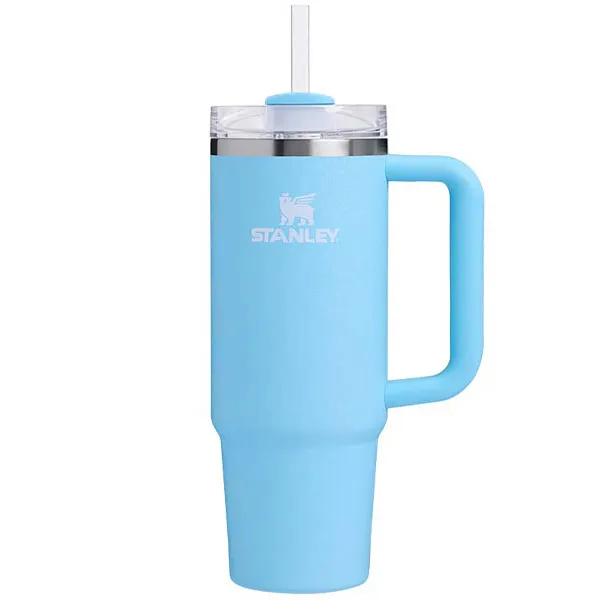 Foto do Produto Copo Térmico Stanley Quencher H2.0 Flowstate Tumbler de 887 ml - Powder Blue Crush (S/ Caixa)