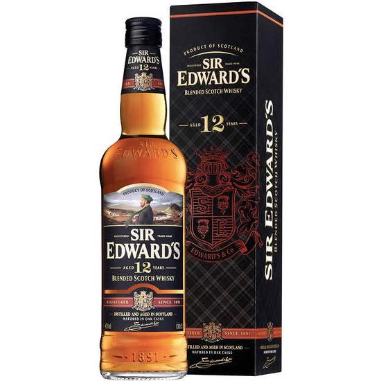 Foto do Produto Whisky Sir Edward's 12 Anos 1 Litro
