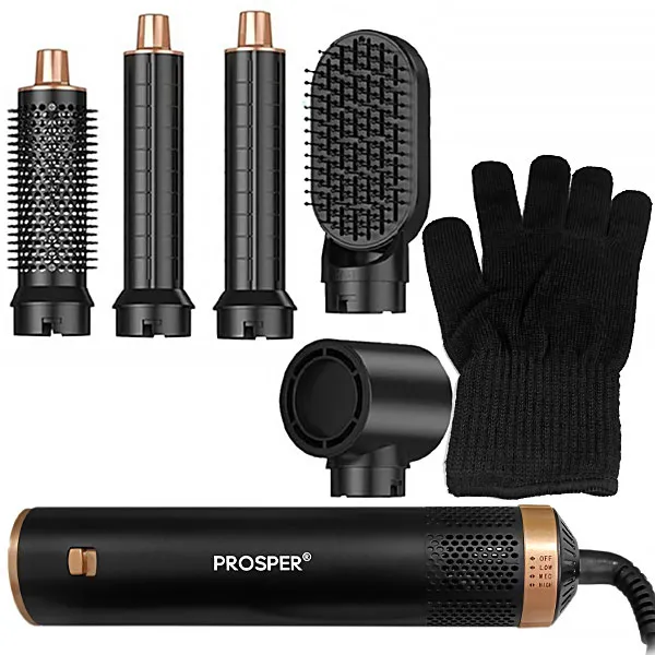 Foto do Produto Escova Elétrica Prosper P-1126 com 1.300 watts 220 - 240V ~ 50/60 Hz - Preta/Dourado