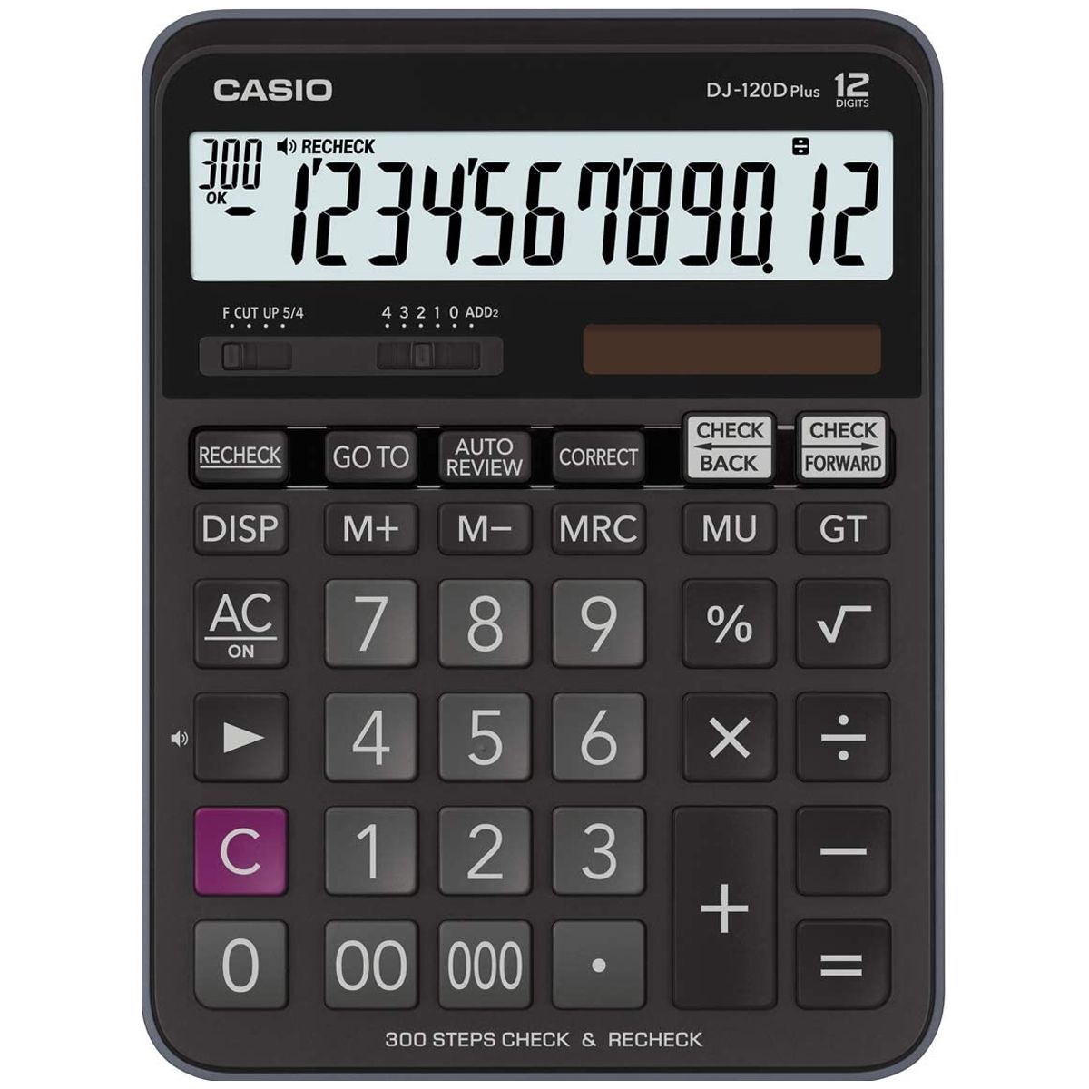 Foto do Produto CALCULADORA CASIO DJ-120D PLUS 12DIG.