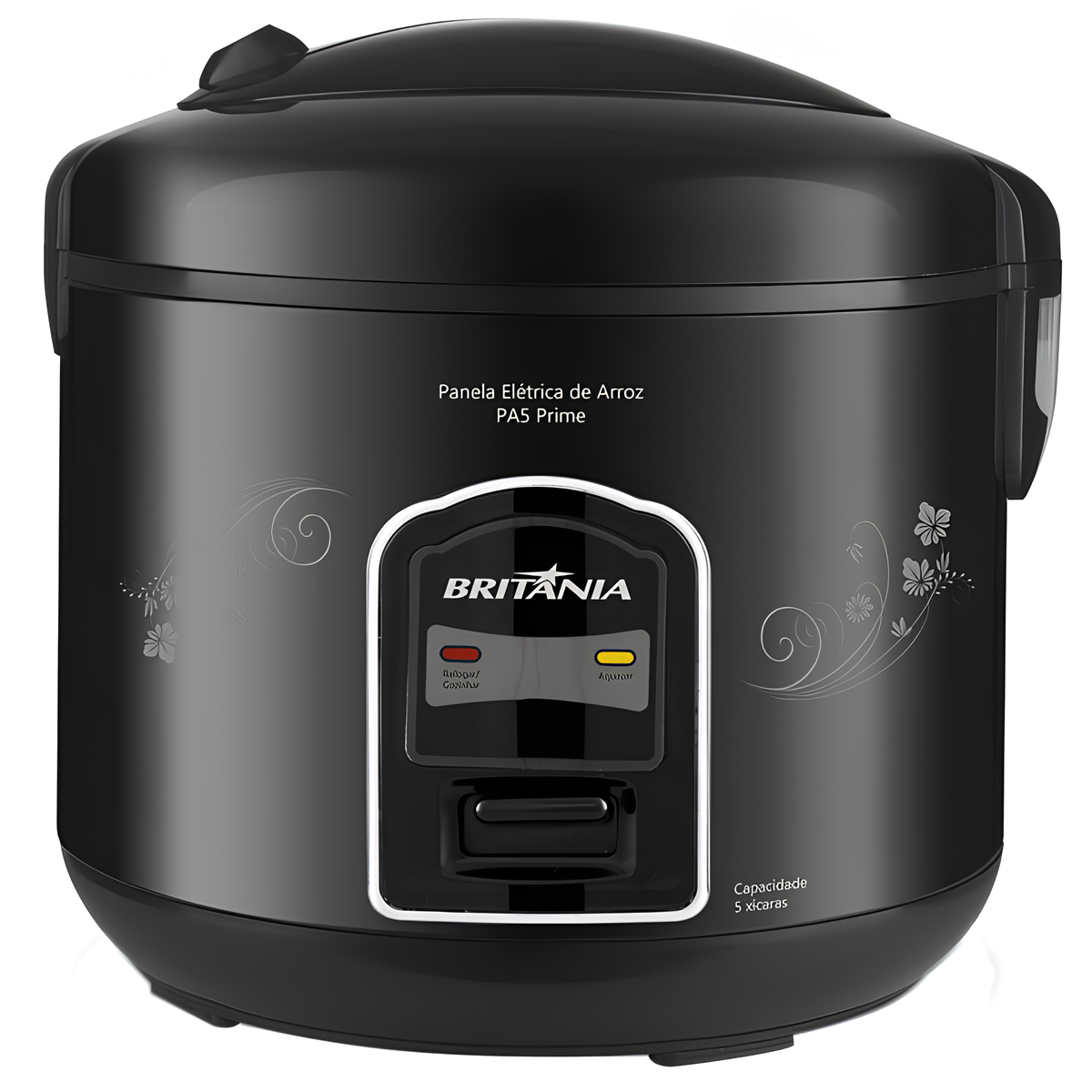Foto do Produto Panela Elétrica Para Arroz Britania PA5 Prime - 300W - 1.5L - 110V/60Hz - Preto
