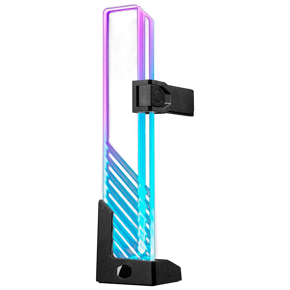 Foto do Produto Suporte de Placa de Video Cooler Master Masteraccessory ARGB - Preto (MCA-U000R-GSBTG-00)