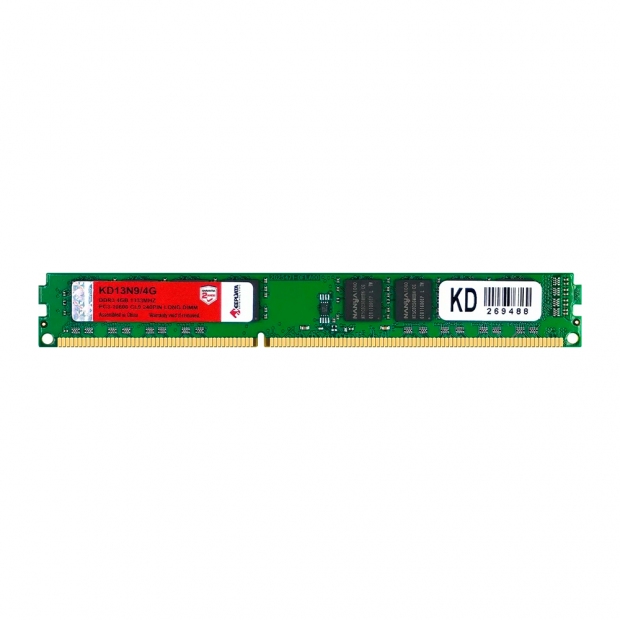 Foto do Produto Memória Keepdata, DDR3 4GB (1x4GB), 1333MHz, KD13N9/4G, Verde