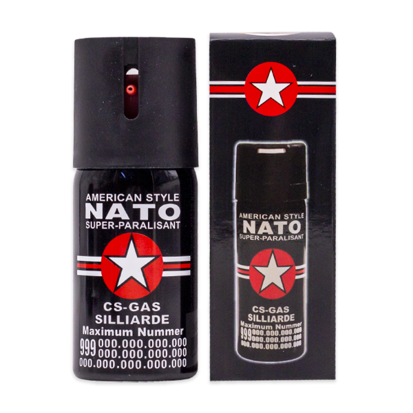 Foto do Produto Spray de Pimenta Tatico Nato Super Paralisante 40ML - Preto