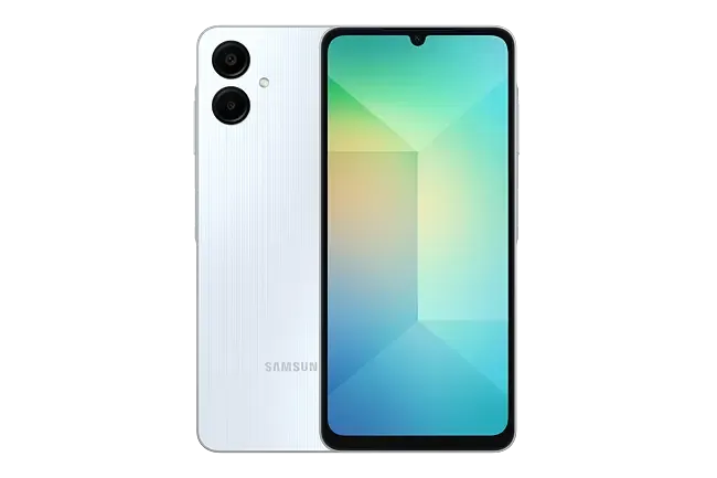 Foto do Produto SAMSUNG CEL A06 A065M 6.7" DS LTE 4/128GB GAR PY-AR-UR LIGHT GREEN