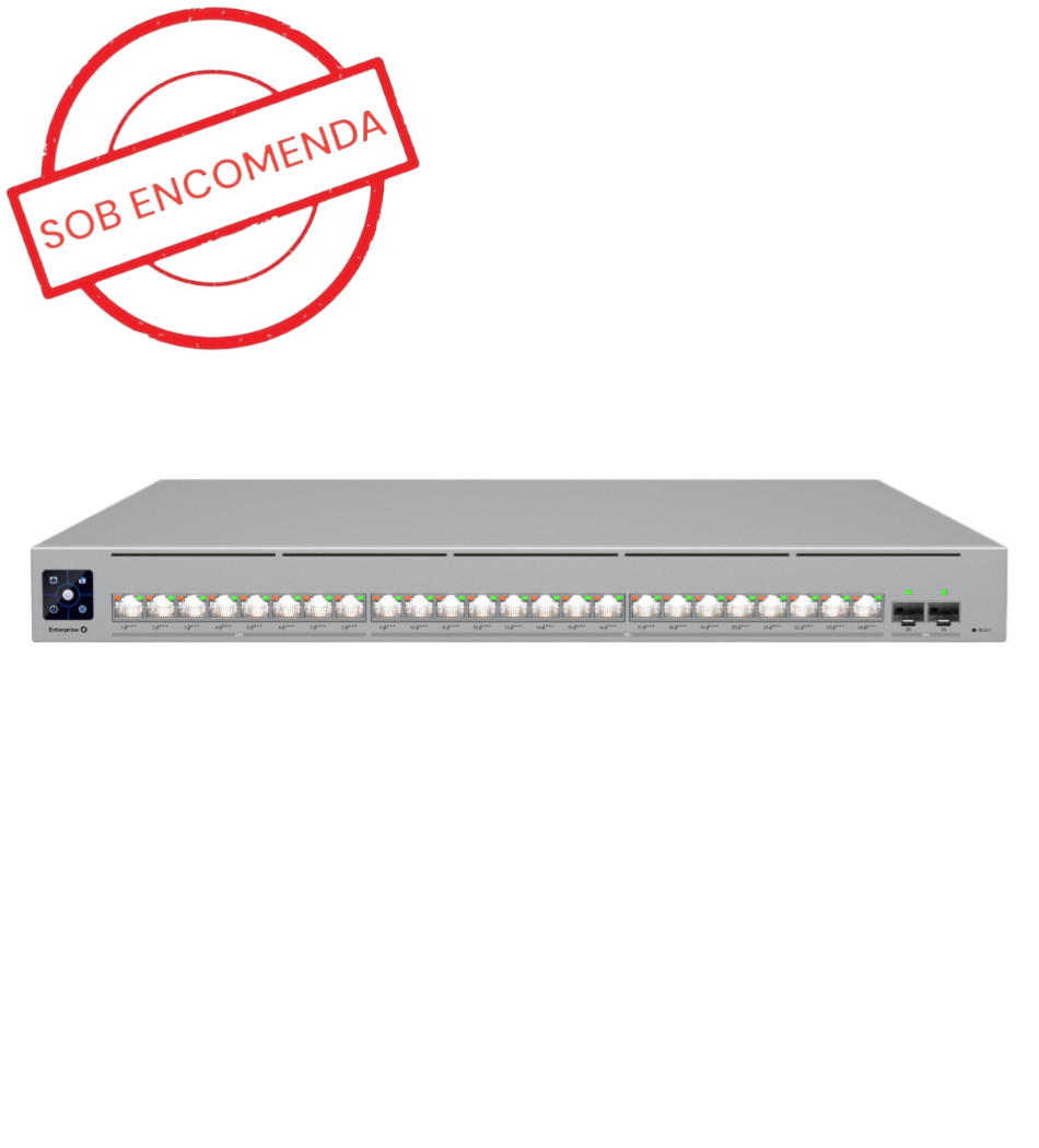 Foto do Produto UI. ENTERPRISE UNIFI SWITCH 24P ECS-24-POE 16*10GB 8*2.5GB