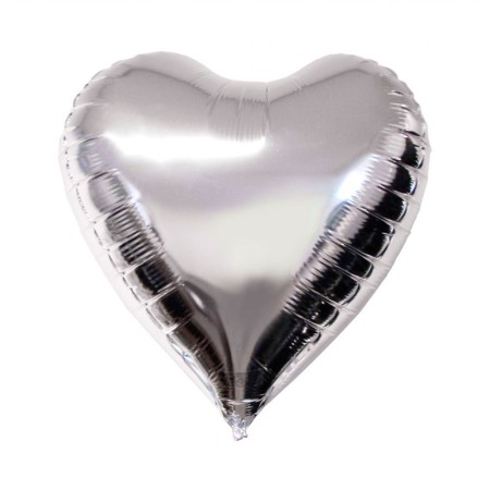 Foto do Produto Balao para Festas Coracao Grande Prata