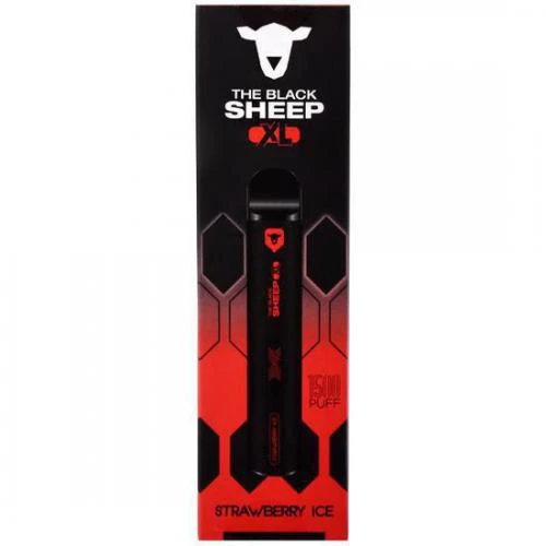 Foto do Produto Vaper Descartável The Black Sheep XL Strawberry Ice 1500 Puffs