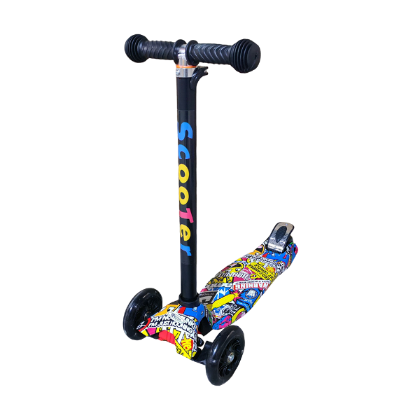 Foto do Produto Patinete Infantil Scooter HY580 Com Led - Estampado Mix