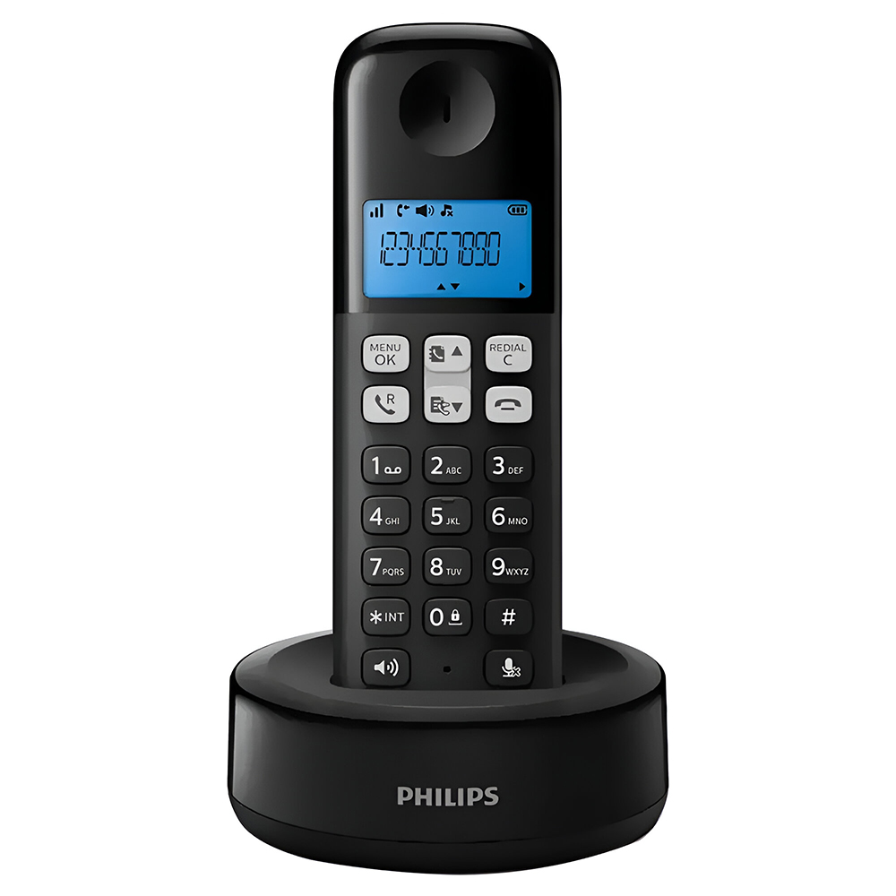 Foto do Produto Telefone Philips D1311B 6.0 Sem Fio / Bina / Viva-Voz / Bivolt - Preto