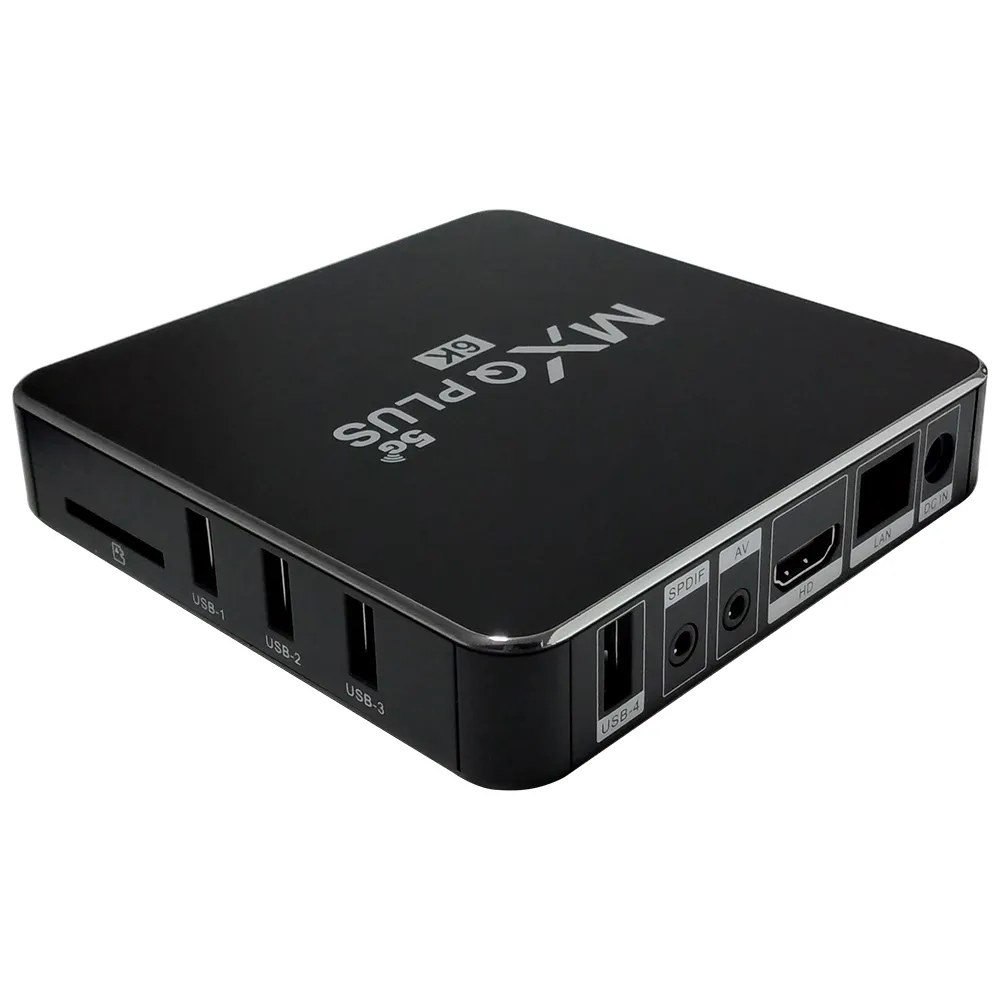 Foto do Produto MXQ RECEPTORES TV BOX PLUS 32/128 8K SEDA USB - AV - HDM NEGRO
