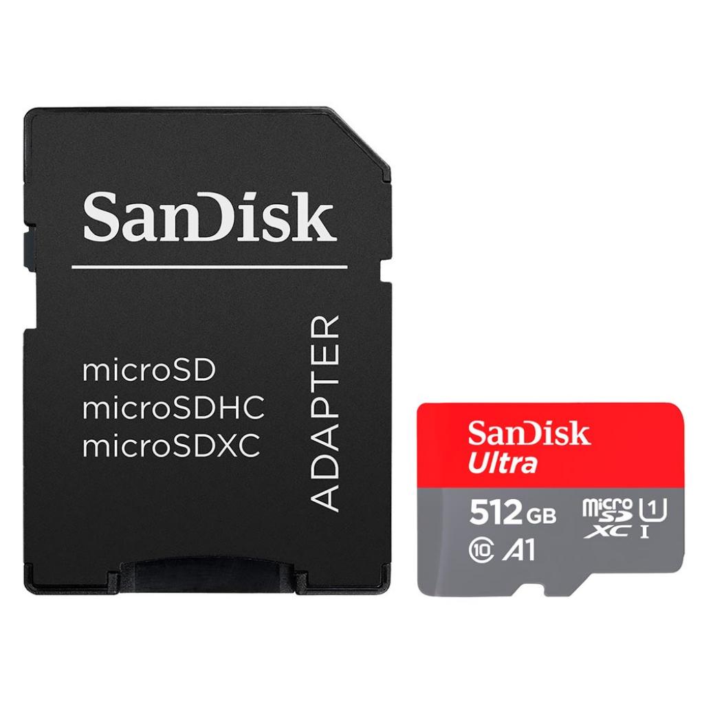 Foto do Produto Cartao De Memoria Micro 512gb Sandisk Ultra C10 150mb/S Sd Card