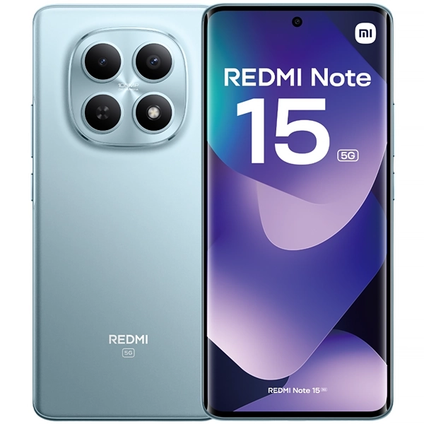 Foto do Produto Celular Xiaomi Redmi Note 15 5G NFC Dual SIM 512GB/8GB RAM de 6.77" 108MP/20MP - Glacier Blue (Global)