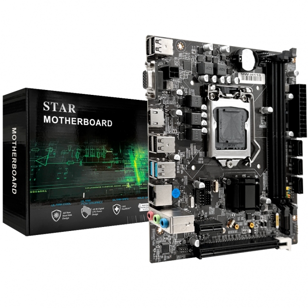 Foto do Produto MB 1151 STAR H110 DDR4 M.2 NVME/HDMI/VGA