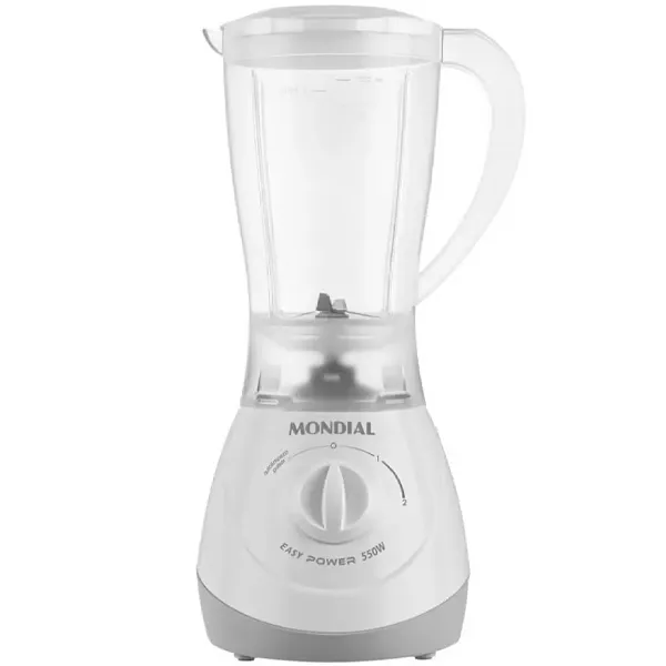 Foto do Produto Liquidificador Mondial Easy Power L-550-W 550 watts 1.5 Litros 2 Velocidades + Pulsar 220V ~ 50/60 Hz - Branco/Cinza