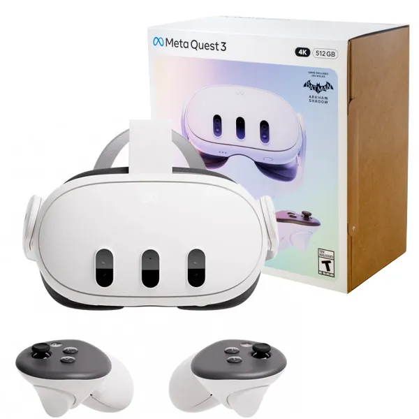 Foto do Produto Óculos de Realidade Virtual Meta Quest 3 512GB + Jogo Batman Arkham Shadow