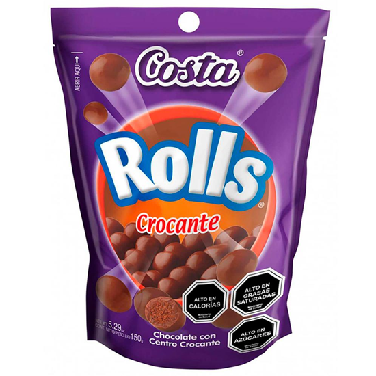 Foto do Produto Chocolate Costa Rolls Crocante 150G