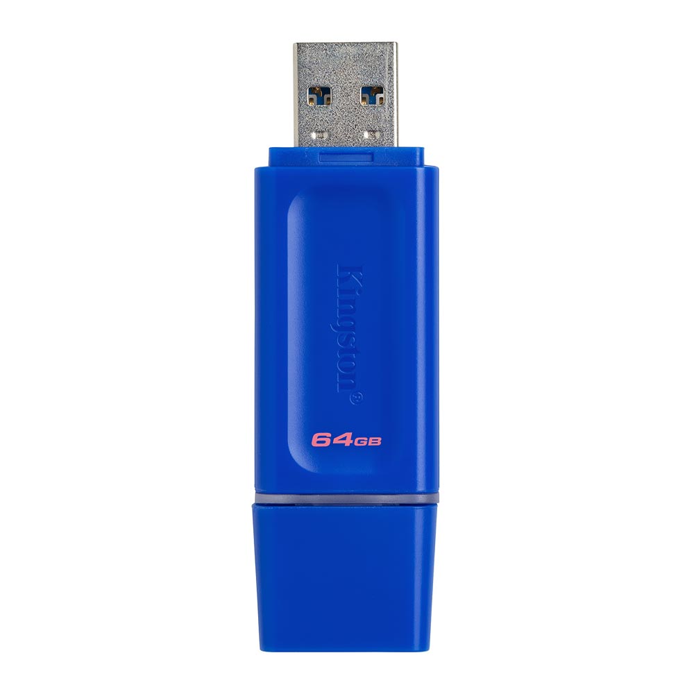 Foto do Produto Pendrive Kingston Exodia 64GB USB 3.2 - Azul (KC-U2G64-7GB)