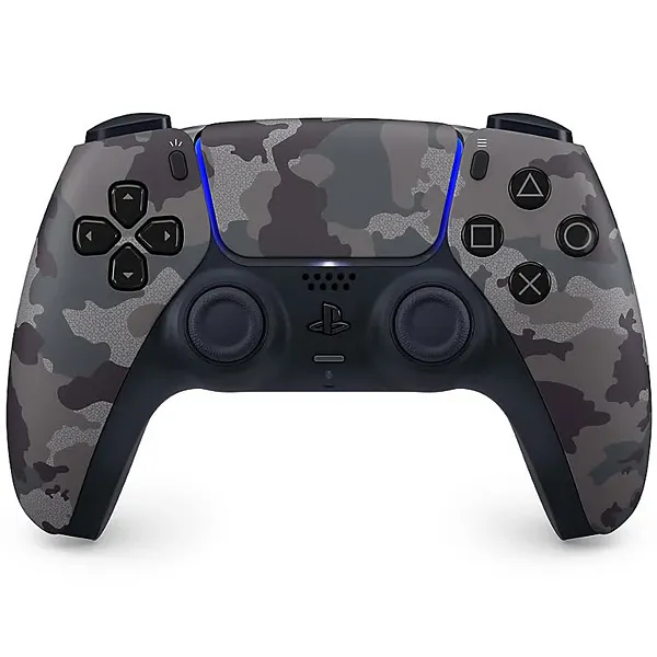 Foto do Produto Controle Sem Fio Sony DualSense CFI-ZCT1W para PlayStation 5 - Cinza Camuflado