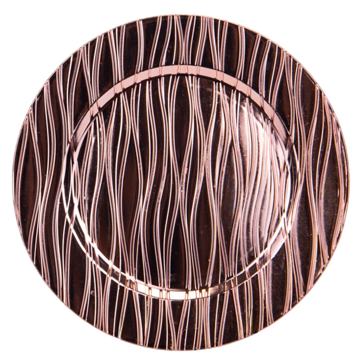 Foto do Produto SOUSPLAT REDONDO DE LUJO 33CM TRABAJADO EN ALTO RELIEVE GOLDEN ROSE