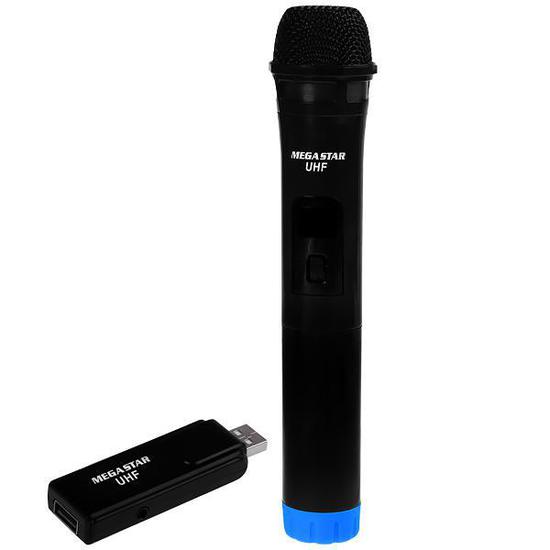 Foto do Produto Microfone Mega Star MICWR7B Sem Fio
