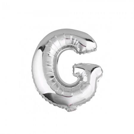 Foto do Produto Balao Letra G Prata 16 Polegadas