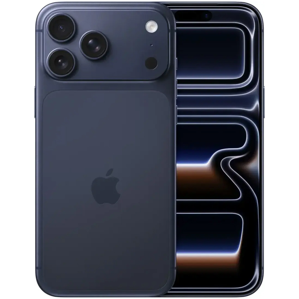 Foto do Produto Apple iPhone 17 Pro Max 512GB A3257 LL Tela Super Retina XDR 6.9 / Cam Tripla 48+48+48MP/18MP Center Stage / iOS 26 - Deep Blue