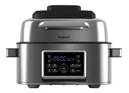 Foto do Produto PEABODY FREIDORA AIR FRYER PE-AFG01IX C/GRILL 6LTS/1660W 220V 50/60HZ+AF605N