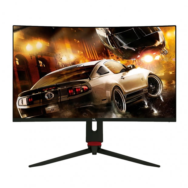 Foto do Produto Monitor Mtek M27SFV240C Curvo 27" Full HD (1920x1080), 1MS, 240HZ, 1xHDMI 2.0, 1xHDMI 1.4, 1xDisplayPort 1.2, 1xConector de Audio, AMD FreeSync, Nvidia G-Sync, Speaker (2Wx2), Preto