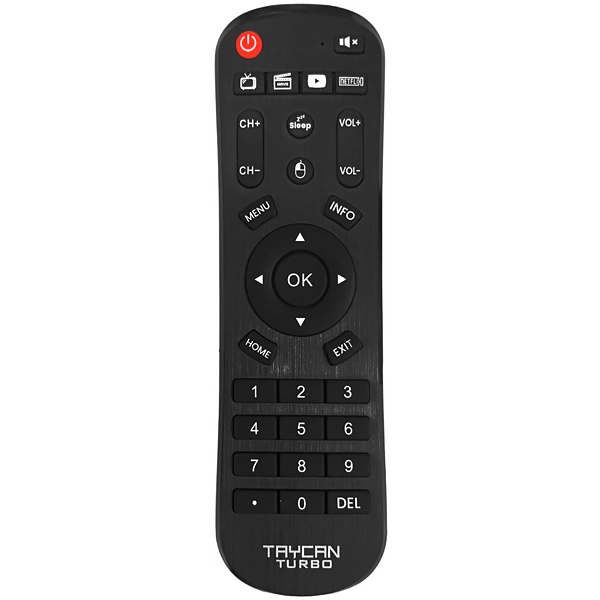 Foto do Produto Controle Remoto para Receptor Audisat Taycan Turbo - Preto