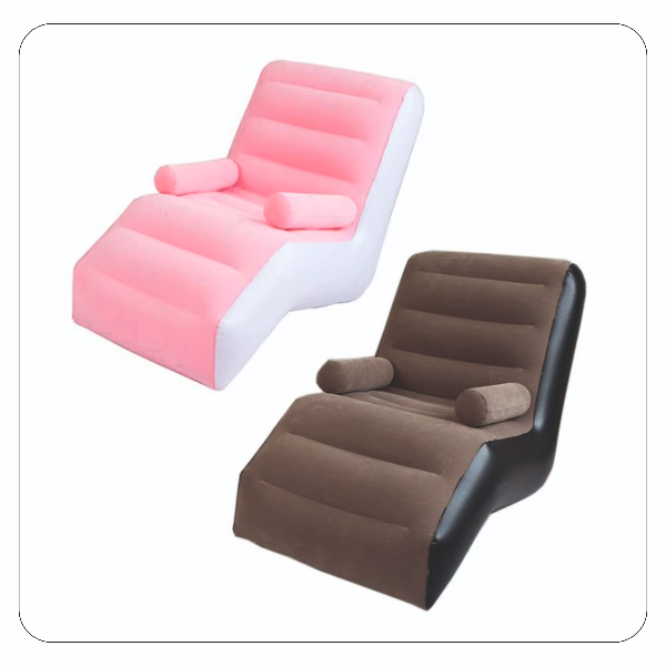 Foto do Produto SOFA INFLABLE SINGLE SIZE (ROSA,MARRON).