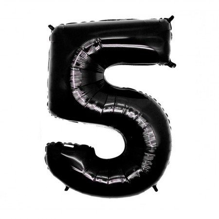 Foto do Produto Balao Numero 5 Preto 42 Polegadas