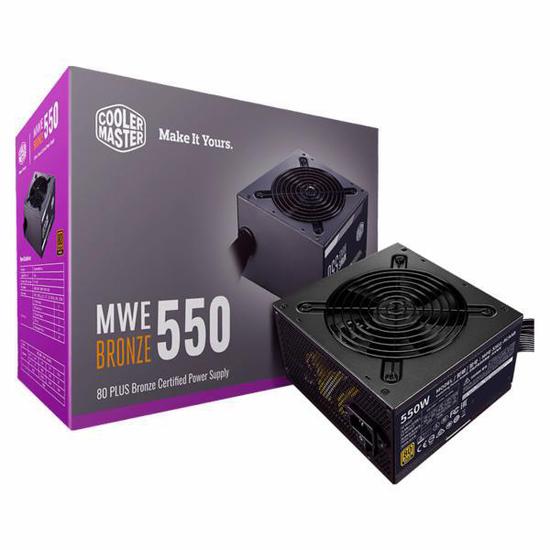Foto do Produto Fonte Cooler Master ATX MWE 80 Plus Bronze 550W