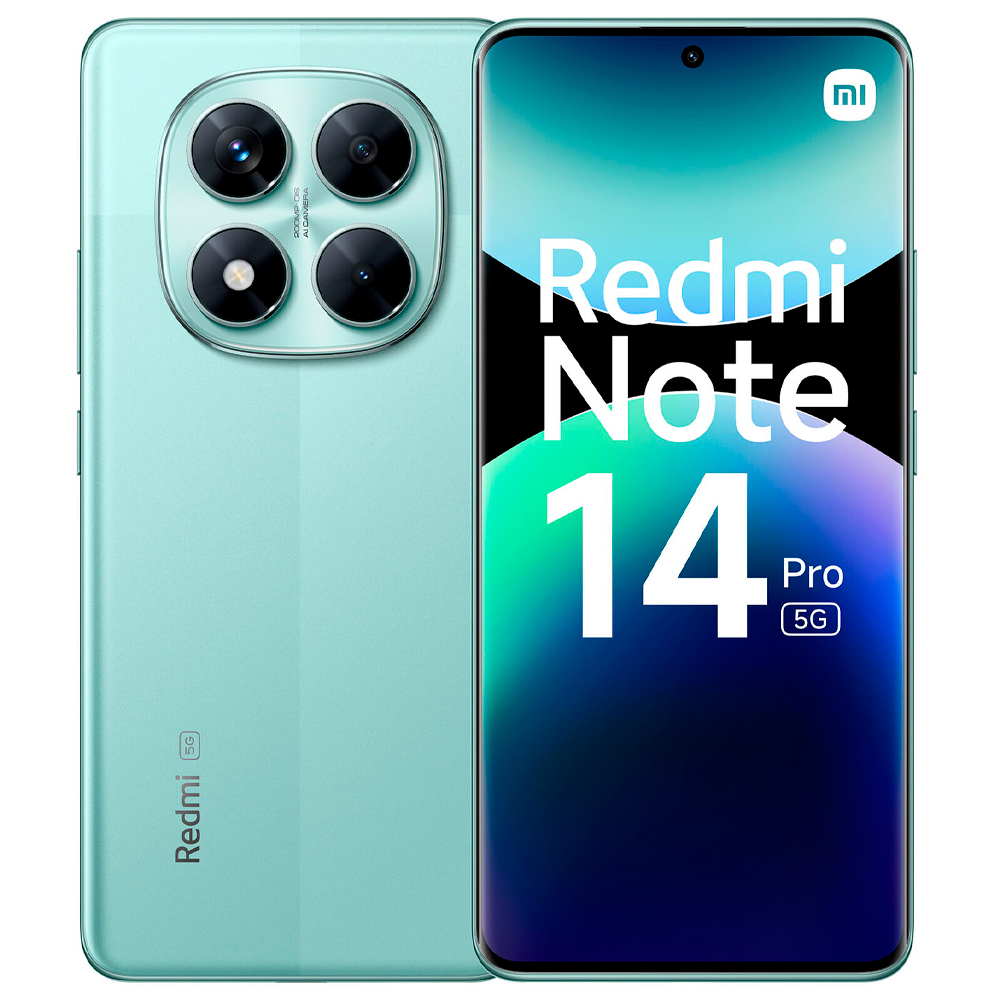 Foto do Produto Smartphone Xiaomi Redmi Note 14 Pro 5G Dual SIM 8GB+256GB 6.67? – Verde Coral EU 60852
