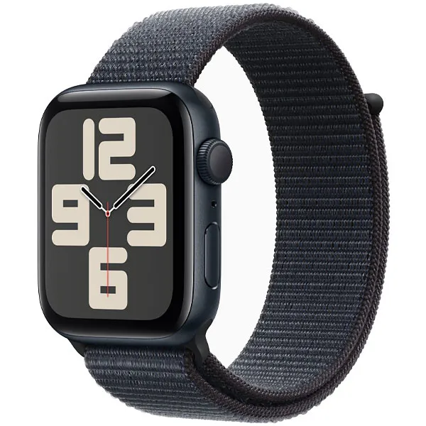 Foto do Produto Apple Watch SE 2nd Generation 44 mm MXEP3LL A2723 GPS - Midnight Aluminum/Ink Sport Loop